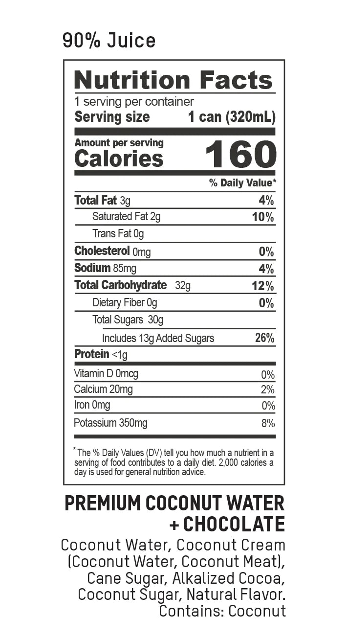 Premium Coconut Water + Chocolate 320ml