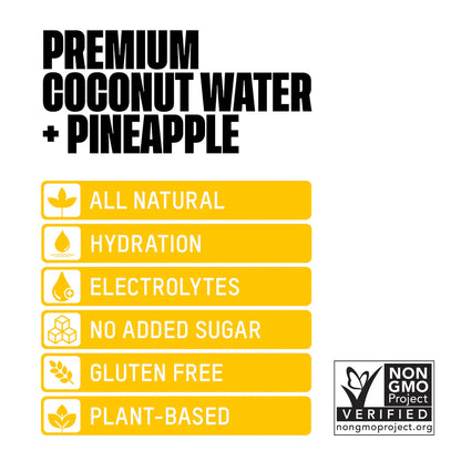 Premium Coconut Water + Pineapple (320mlx12)
