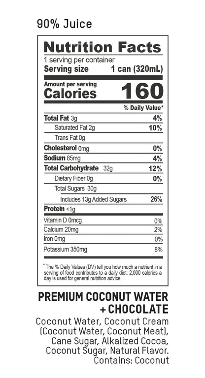 Premium Coconut Water + Chocolate (320mlx12)