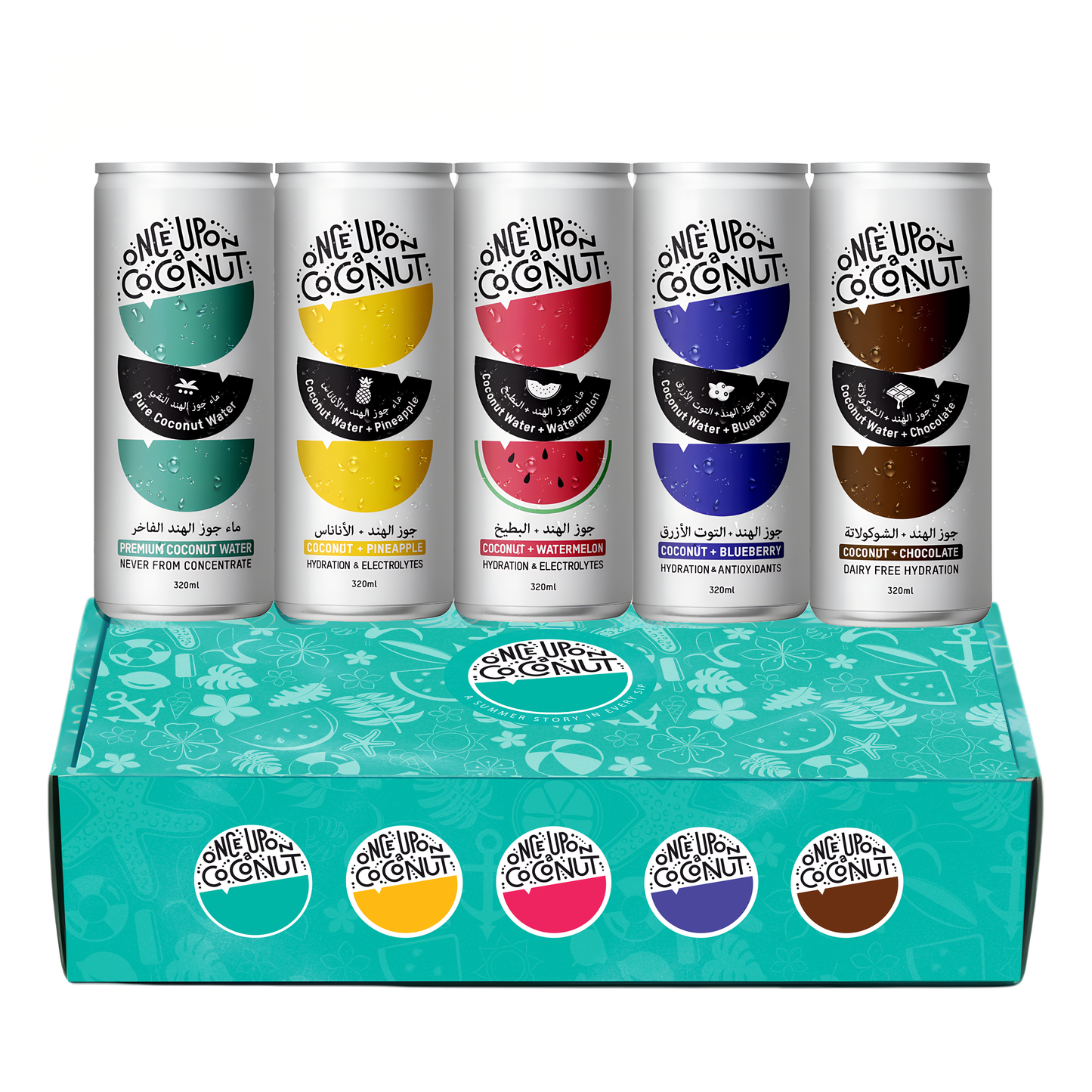 Once Upon A Coconut - Summer Box (320ml x 5 Flavours)